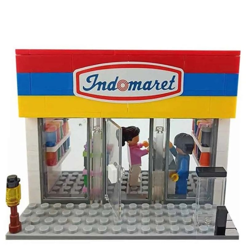 Alfa Indo Bricks Toy Collection Mainan Alfamart Indomaret