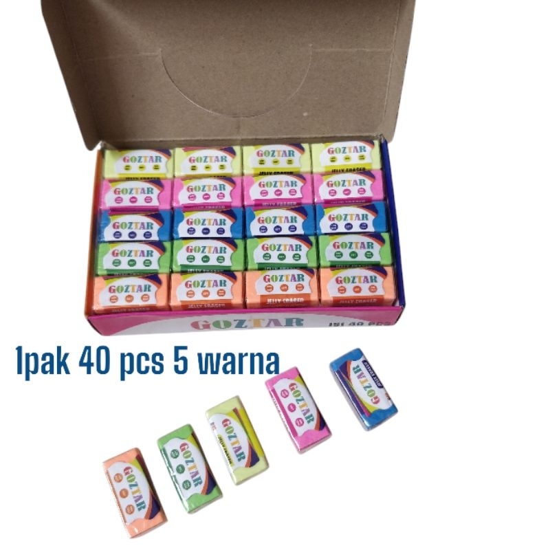 

penghapus pensil per pak isi 40 pcs / setip pensil harga grosir