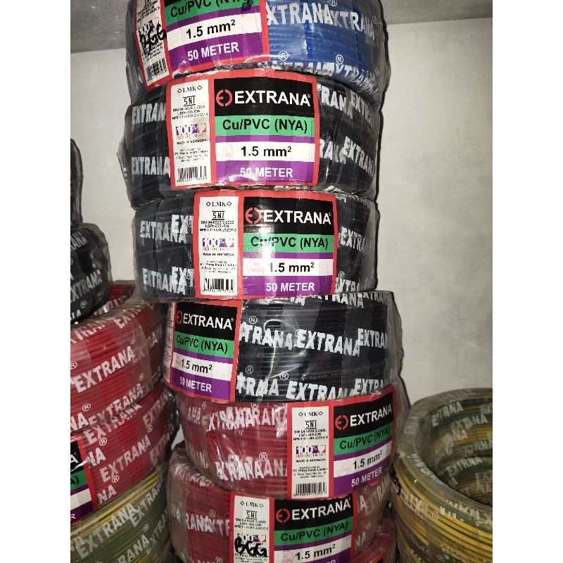Kabel NYA EXTRANA 1×1.5 50meter (kabel kawat tunggal)