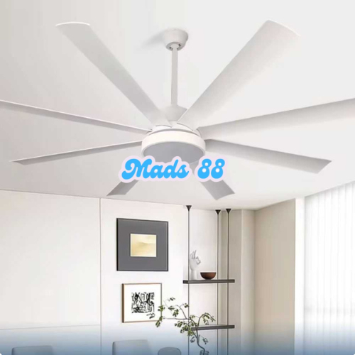 Kipas Angin Gantung Plafon Lampu LED Dekorasi Penerang Penyejuk Udara Ruangan Rumah Remot Control