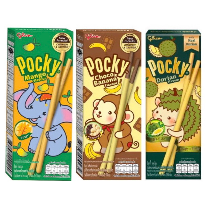 

OPEN PO Pocky Mango Mangga / Choco Banana / Durian Import Thailand