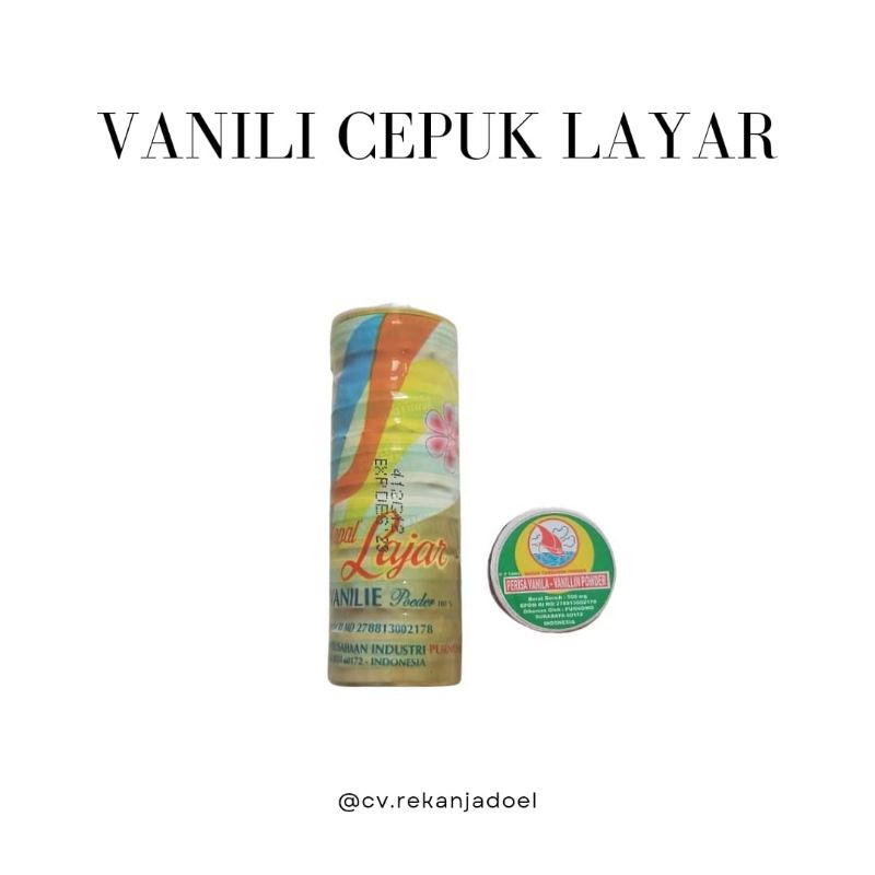 

Perisa Vanili cap Cepuk layar
