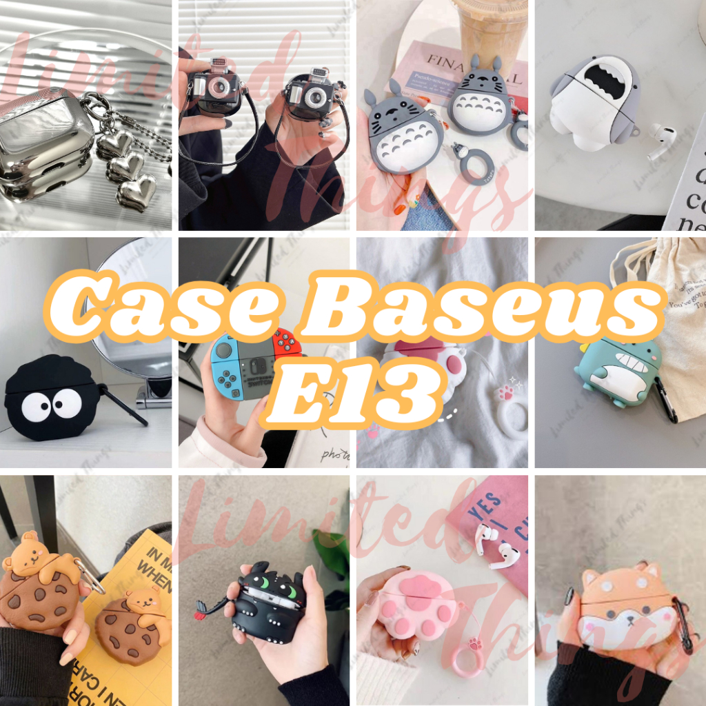 RJ2 Soft Case Baseus Bowie E13 Case Character Bluetooth Wireless TPU Karakter