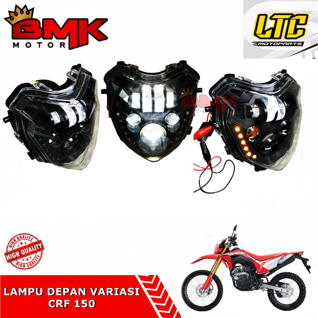 Ltc Lampu Depan Variasi Running Crf 150 Reflektor Daymaker Projie Lamp