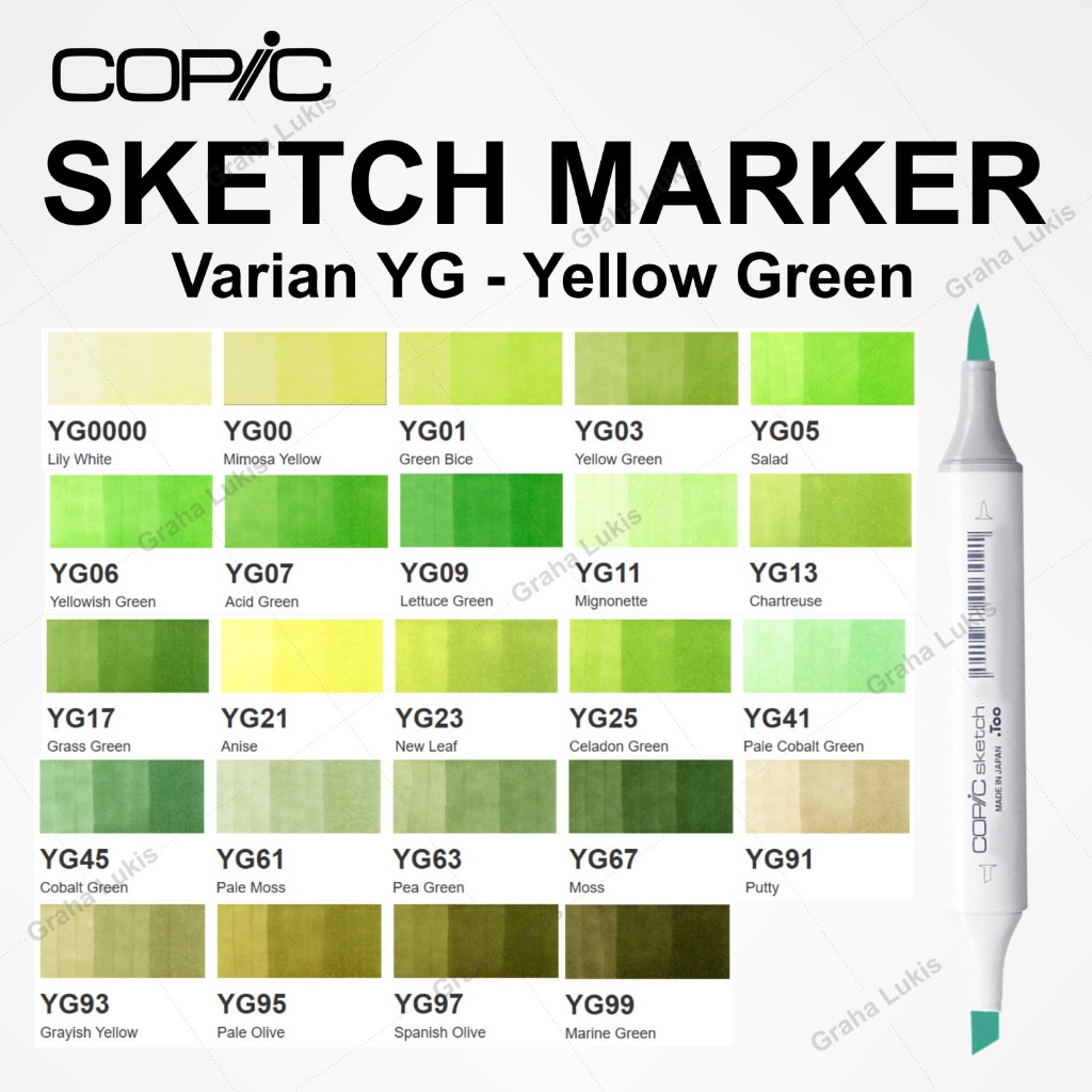 

COPIC SKETCH MARKER VARIAN YG - YELLOW GREEN