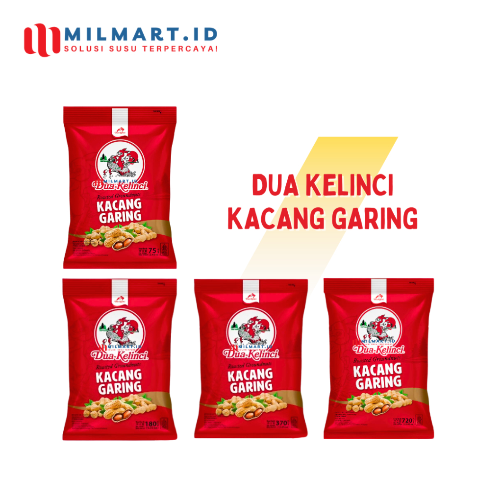 

DUA KELINCI KACANG GARING KULIT CAMILAN ROASTED PEANUT