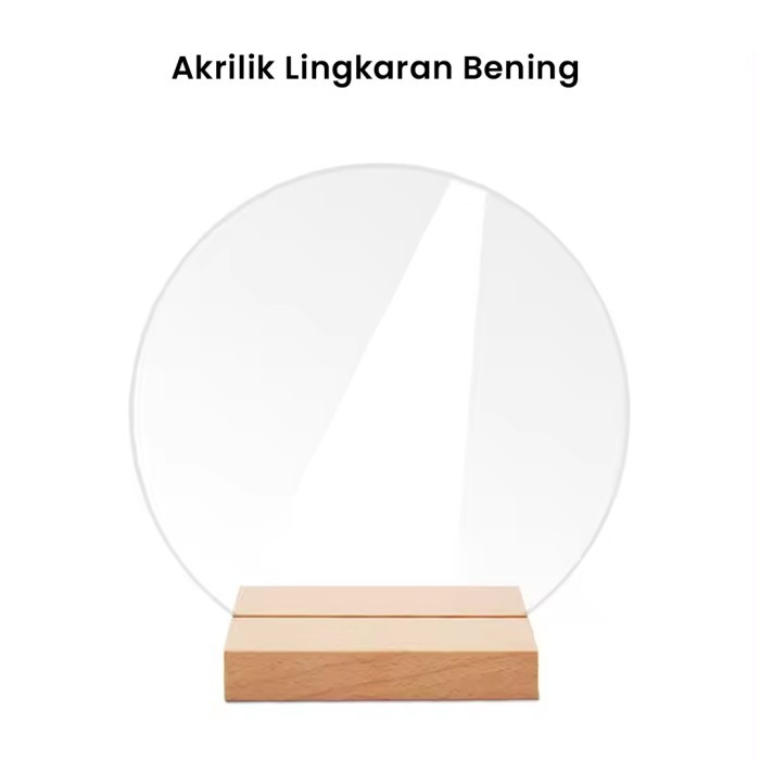 

Akrilik Lingkaran Bening Diameter 18cm, Acrylic Lembaran Bulat Polos