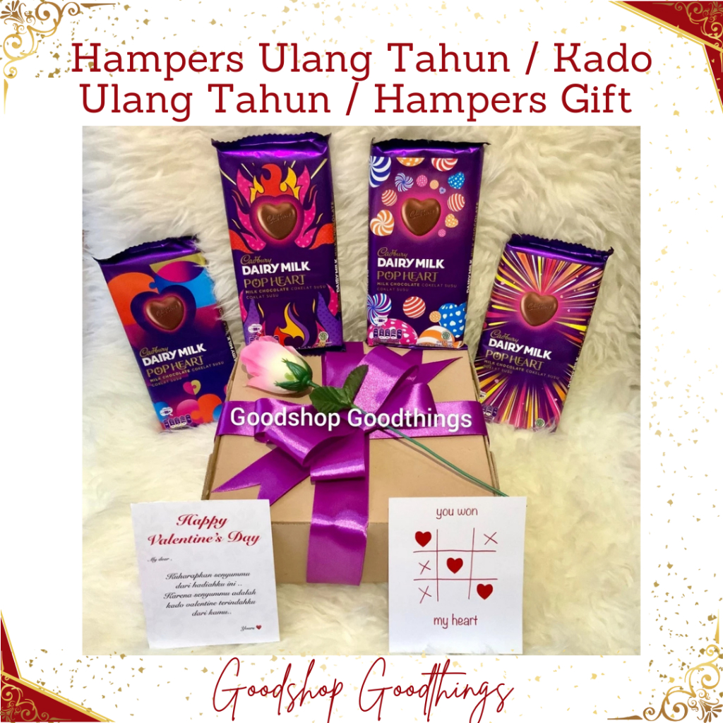 

Hampers Ulang Tahun / Kado Ulang Tahun / Hampers Gift Pacar Cadbury Dairy Milk