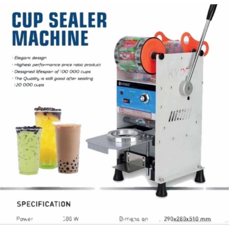 mesin teh poci kyodo / cup sealer manual kyodo / alat press gelas pelastik kyodo / cup sealer machin