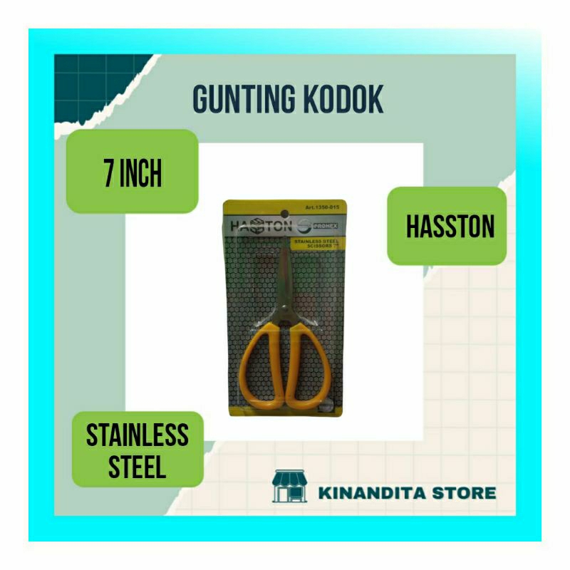

HASSTON Gunting Kodok 7 inch Gunting Kain Multifungsi