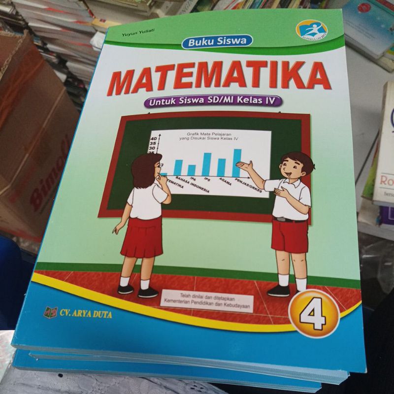 buku siswa matematika kelas 4 Arya duta original