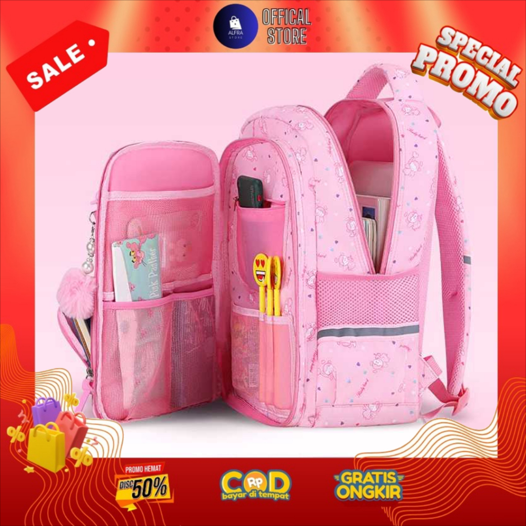 NEW TAS RANSEL ANAK SEKOLAH MODEL KULKAS IMPORT TAS PUNGGUNG ANAK PEREMPUAN REMAJA WANITA BACKPACK