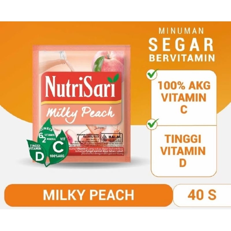 

Nutrisari milky peach