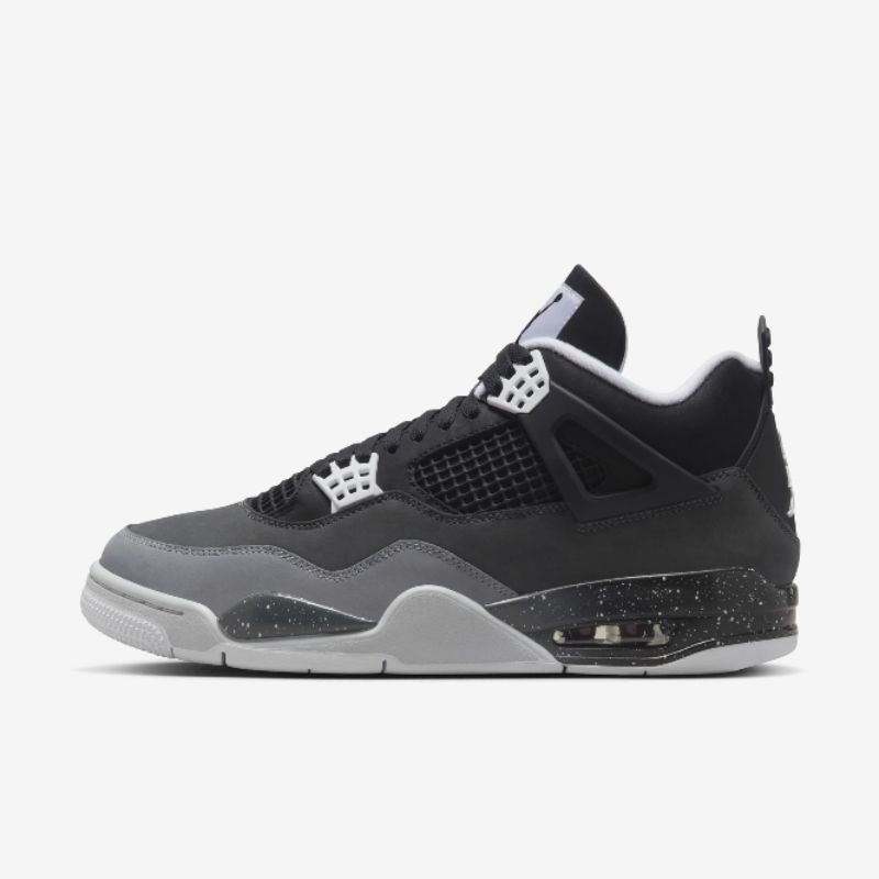 Air Jordan 4 Retro FEAR BLACK WHITE