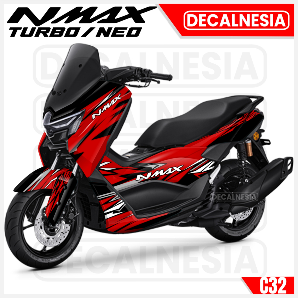 Decal Full Body Nmax Neo S 2024 Turbo Stiker Motor Variasi Sticker Simple Racing Modifikasi C32