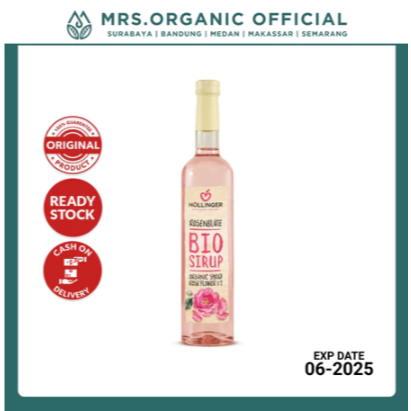 

Sirup Organik Hollinger Organic Rose Flower Syrup 500ml