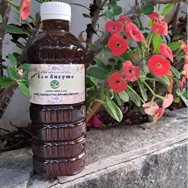 Eco Enzyme Murni Cairan Organik Serbaguna 500ml Pupuk Enzim Pupuk Organik