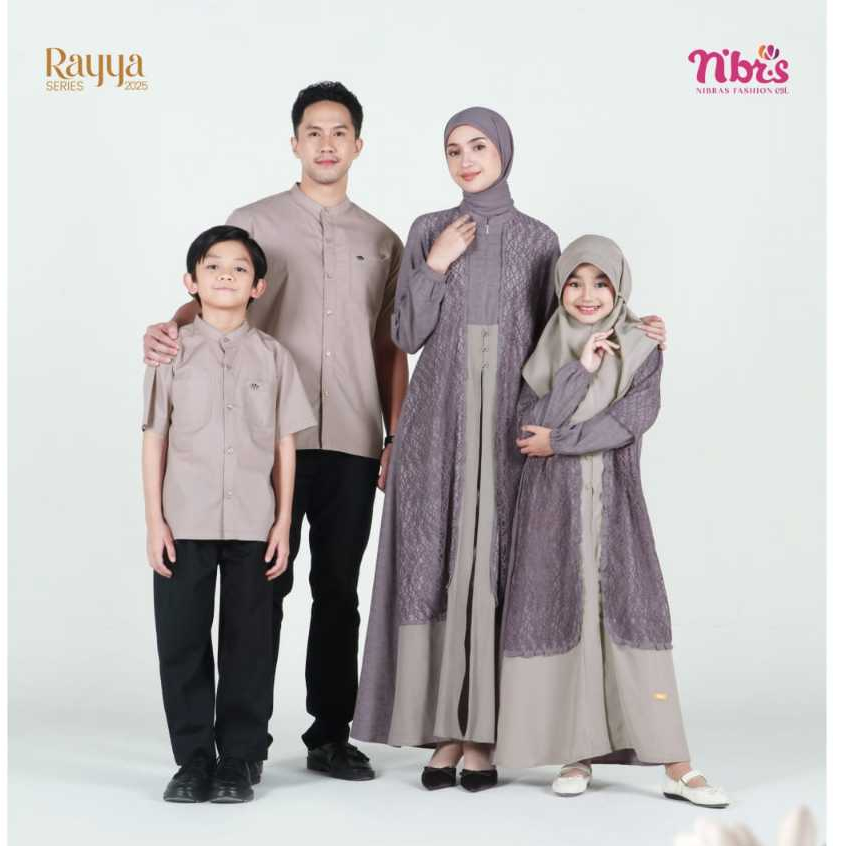 READY SARIMBIT NIBRAS 2025 FREYA LAVENDER FAMILY SERIES SERAGAM KELUARGA TERBARU GAMIS BAJU BUSANA M