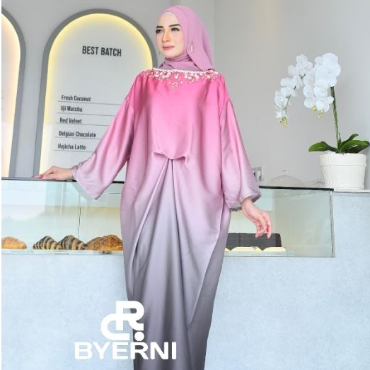 Gamis Kaftan Abaya Gradasi  Agnes Original Product By Erni Kaftan Gradasi silk Armani