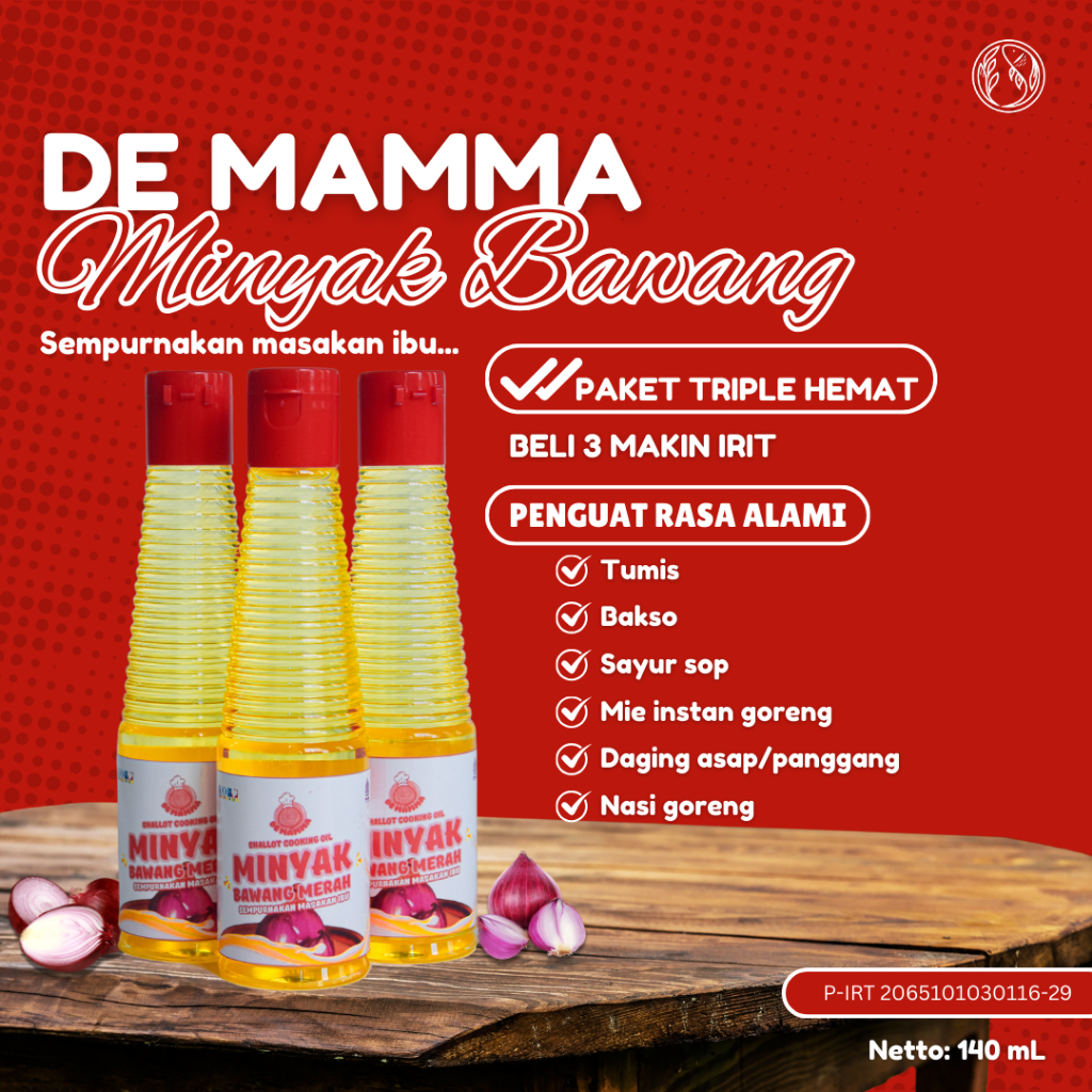 

Minyak Bawang. Minyak bumbu masak penguat aroma jadi lebih gurih. Paket Triple Hemat