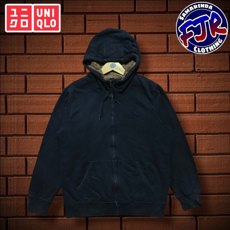 Uniqlo Sherpa Zipper Hoodie Original
