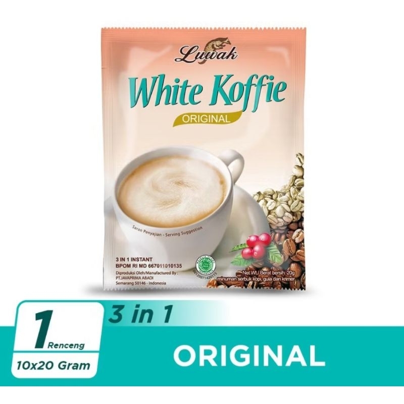 

Kopi Luwak White Koffie Original 10X20gr (Renceng)