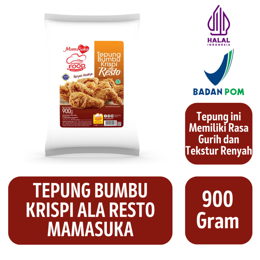 

Tepung Bumbu Krispi ala Resto MamaSuka [900 Gram]