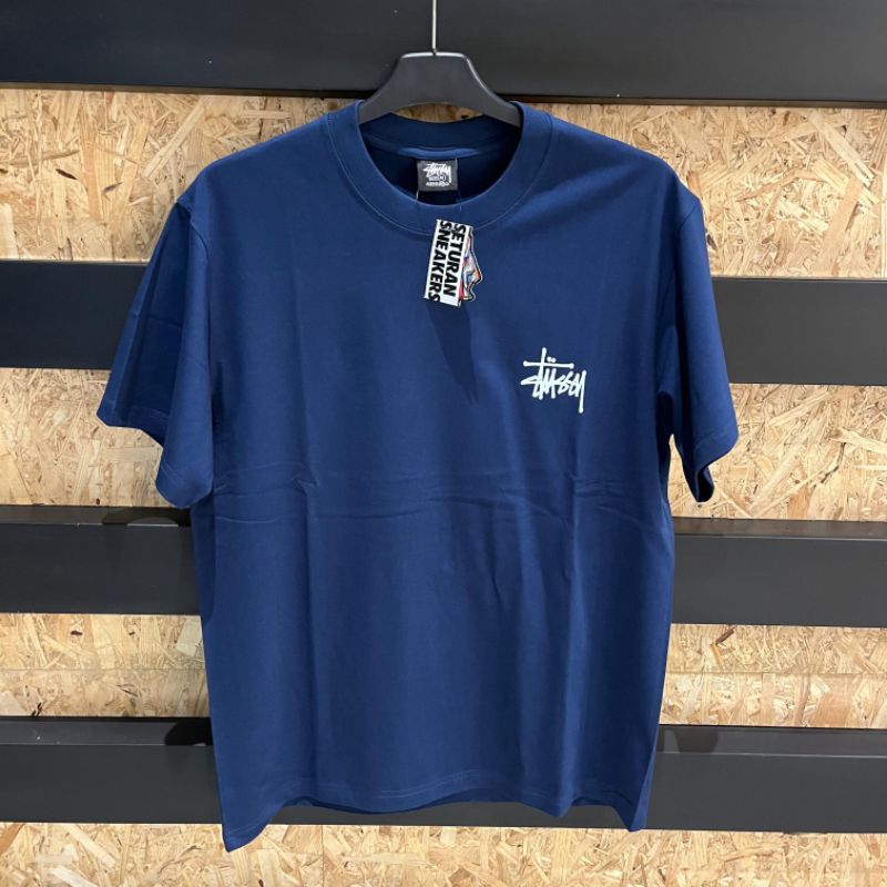T-shirt Stussy Basic Navy Tee