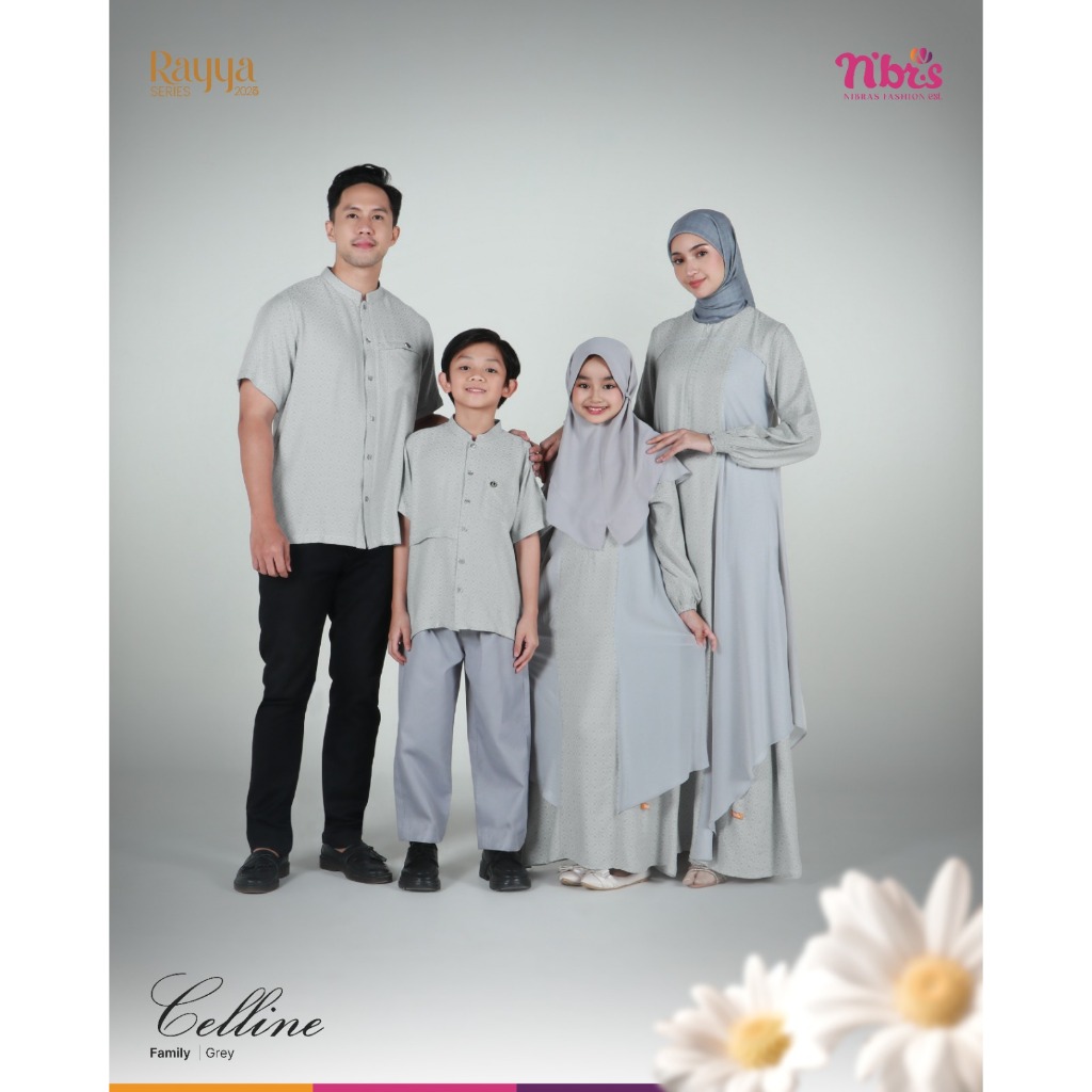 Celline Grey Rayya Series Nibras Couple Keluarga Muslim Terkini 2025