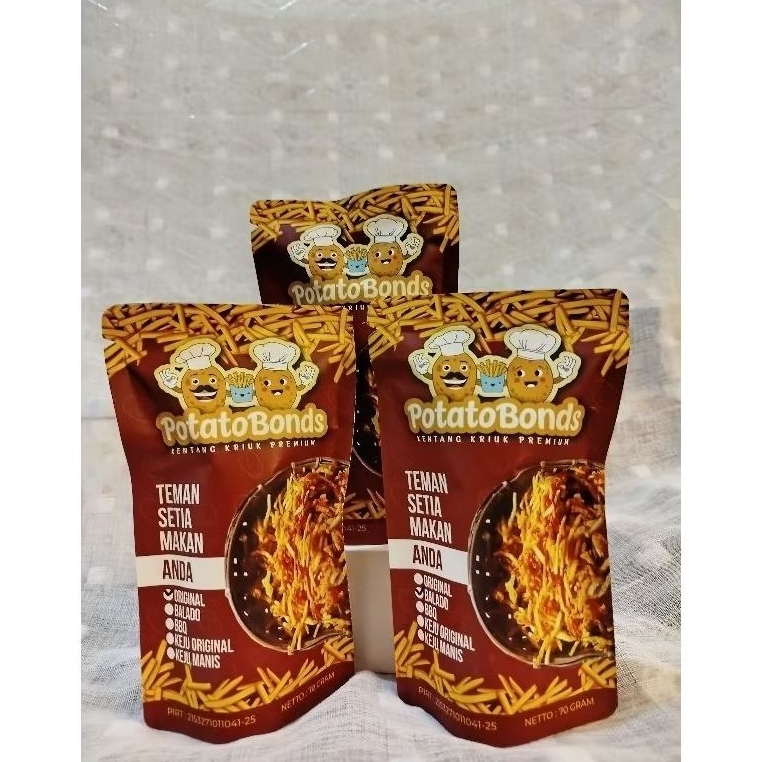 

POTATO BONDS || kentang Mustofa Modern || 70 Gram per pcs