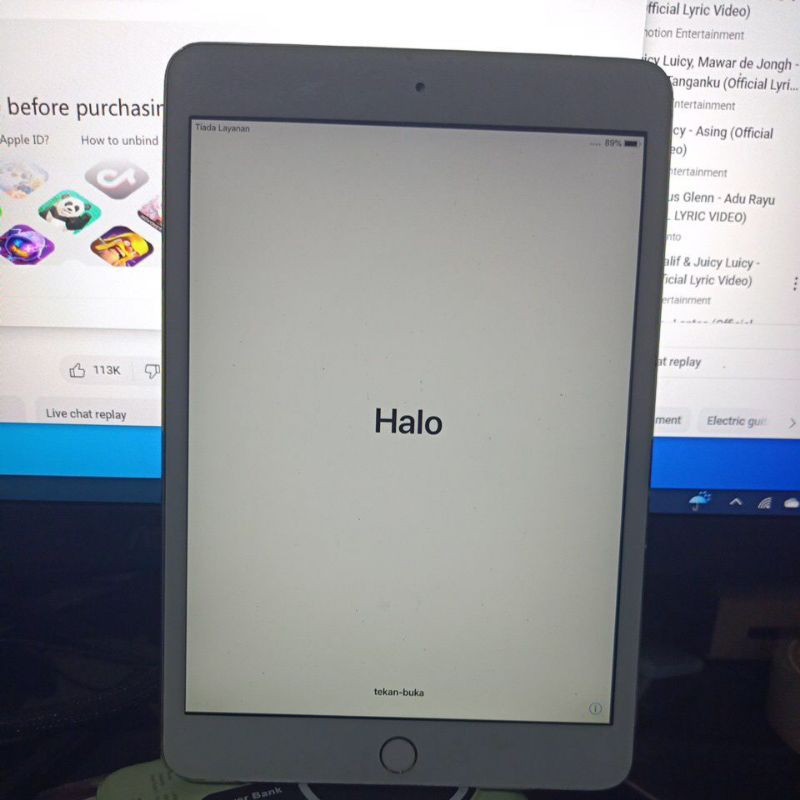 ipad mini 3 64gb wifi cell lock icloud