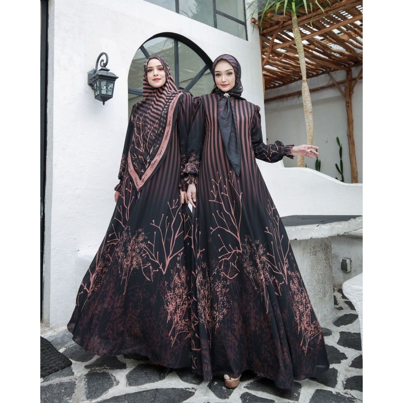 AYDA 55 Gamis set by Haliza Syari