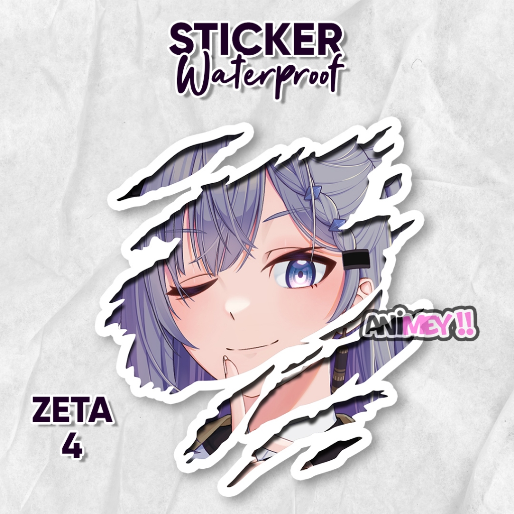 

Stiker Scratch Vestia Zeta / Sticker Anime Waterproof
