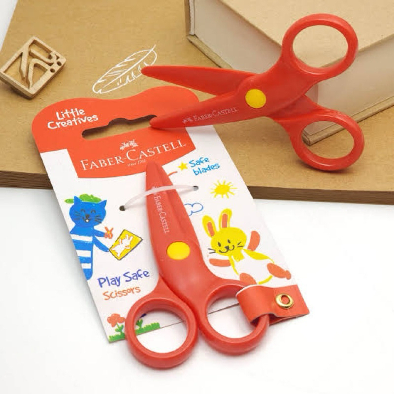 

PLAY SAFE SCISSORS FABER CASTELL | GUNTING KERTAS ANAK | PEMOTONG KERTAS PLASTIK