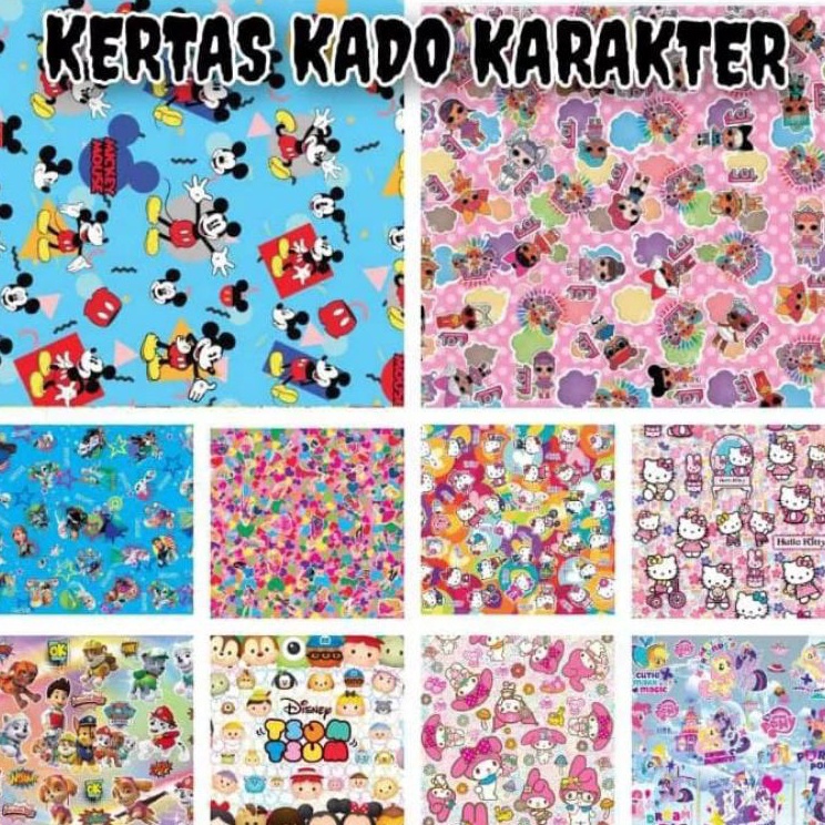 

Promo Laris KERTAS KADO KARAKTER PERPACK ISI 5 LEMBAR KERTAS KADO KARAKTER MURAH