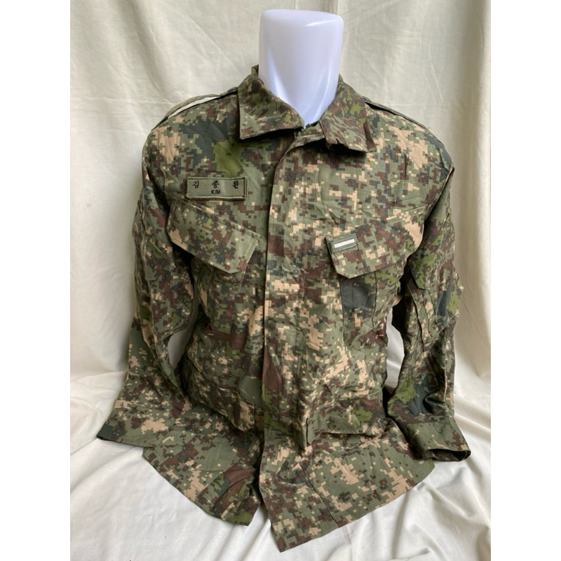 Coat Jaket Parka 2 Lapis Anti Air Loreng Digital Roka Korea Army (4)