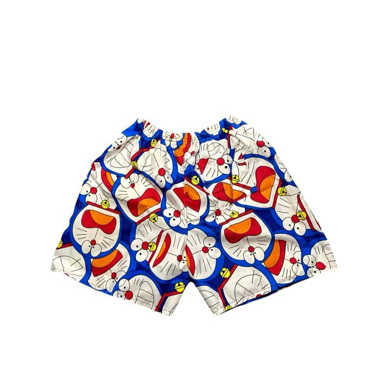 BOXER PRIA WANITA|Boxer Motif Dewasa|Celana Pendek Karakter|Motif Doraemon