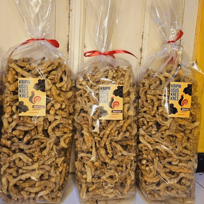 

kripik usus ayam premium termurah kemasan sedang 500 gram