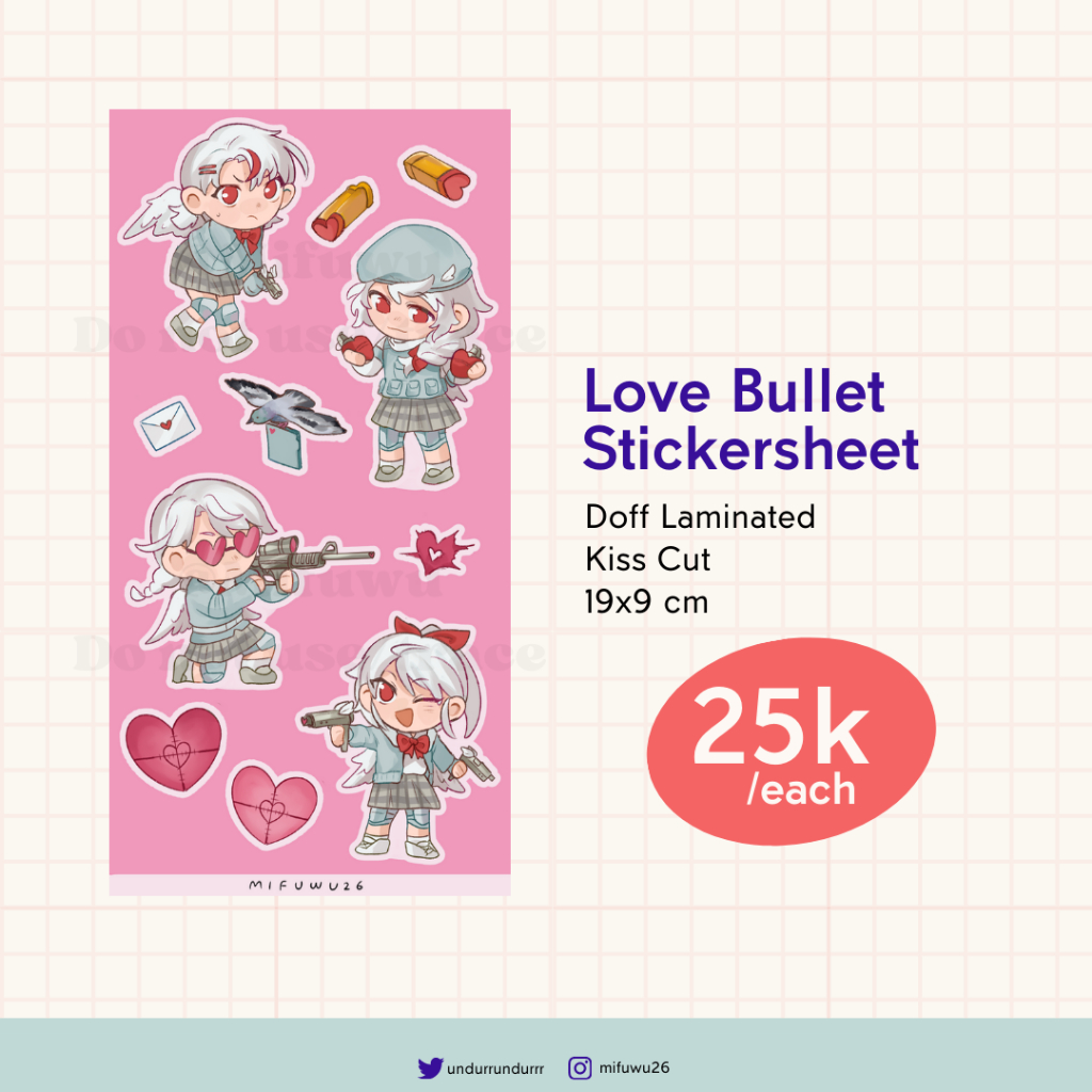 

Love Bullet Stickersheet