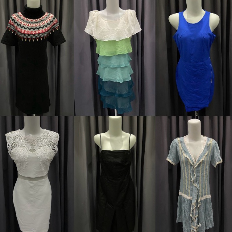 KODE V72Z COD TERLARIS TERMURAH PRELOVED DRESS GAUN PESTA DRES DASTER LENGAN PANJANG PENDEK PREMIUM 