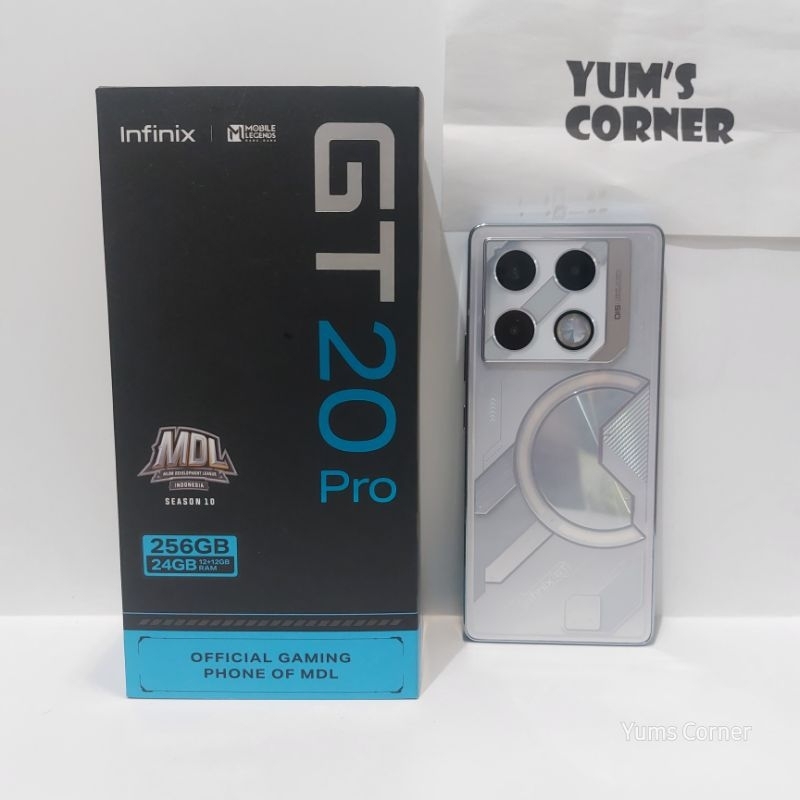 Handphone Infinix GT 20 Pro 5G 12/256 Second Fullset