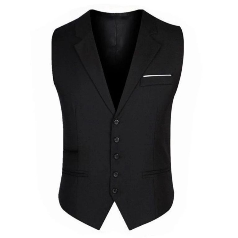 KODE E77Y Rompi Jas Pria  Vest Formal Pria Berkerah