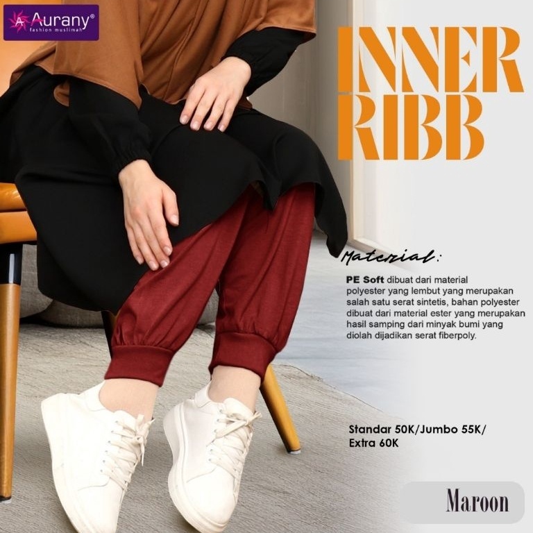 KODE L12O CELANA INNER GAMIS PREMIUM INNER RIBB AURANI