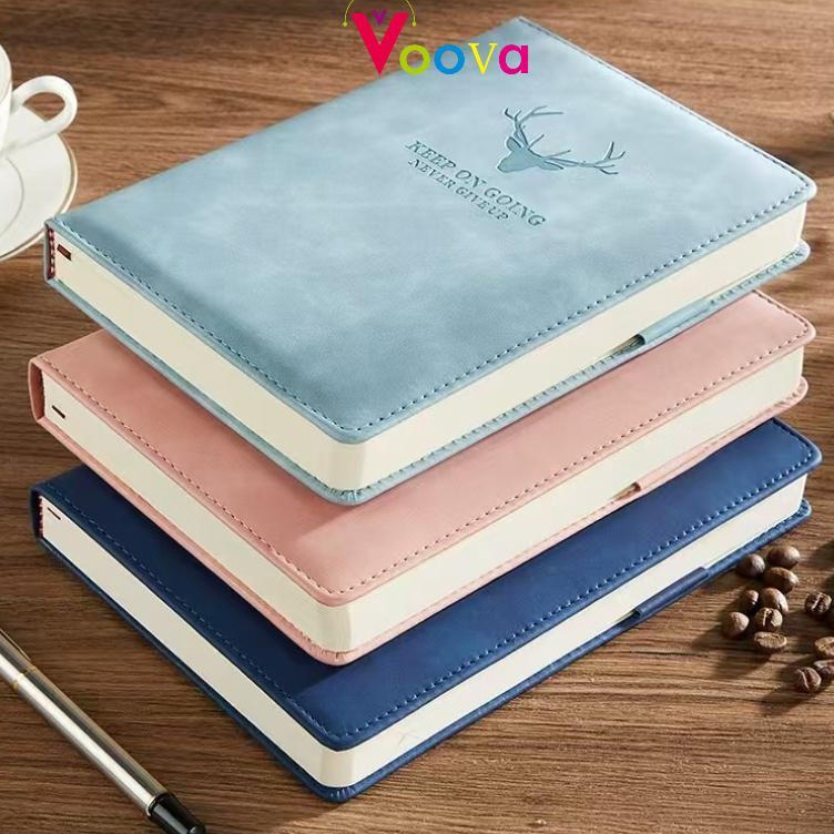 

KODE G83U VOOVA Notebook Sarung Kulit A5 Buku Agenda Catatan Kerja Meeting Planner NoteBook Notepad Diary Binder Cover Kulit