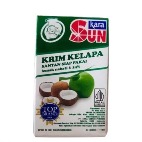 

Sun Kara / Santan Kelapa Sun kara / Coconut Cream Sun Kara - 110 ML