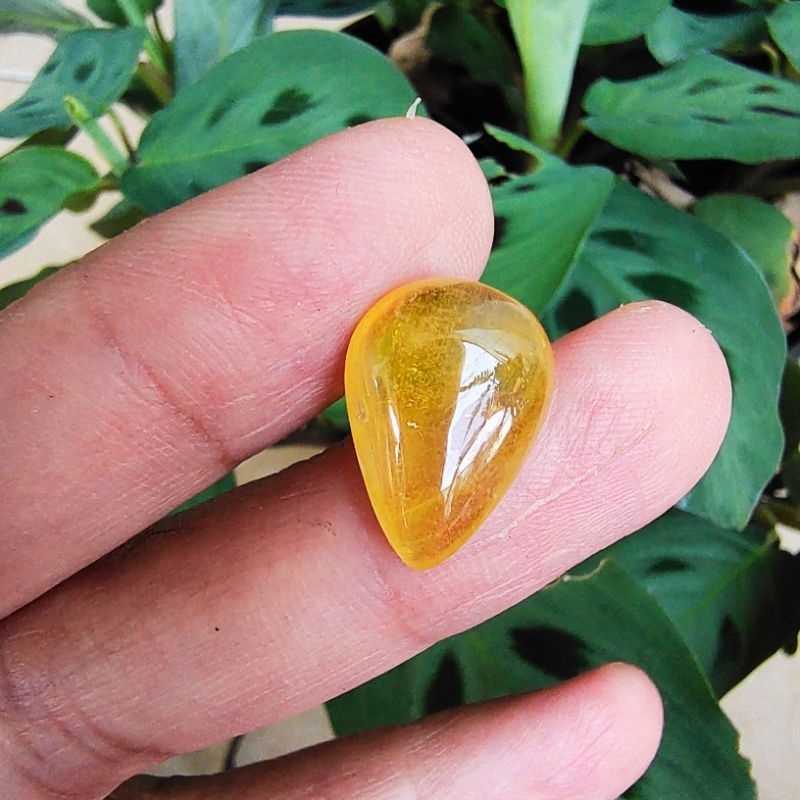 Natural Permata Yakut - Batu Asli Yellow Safir / Sapphire Tetes Air