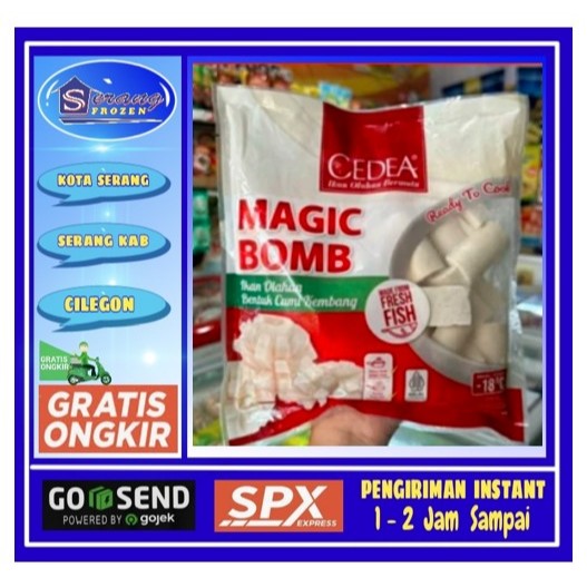 

CEDEA Magic Bomb 450g, Olahan ikan Bentuk kembang Cumi Mekar, Serang Frozen