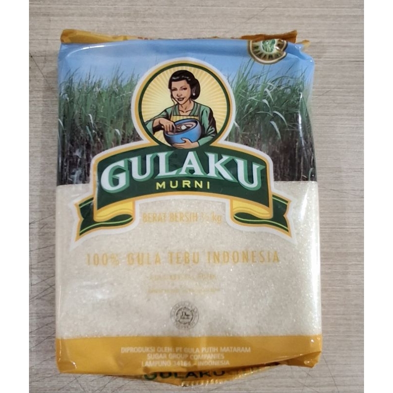 

Gulaku Gula pasir Kuning/hijau 500 gram