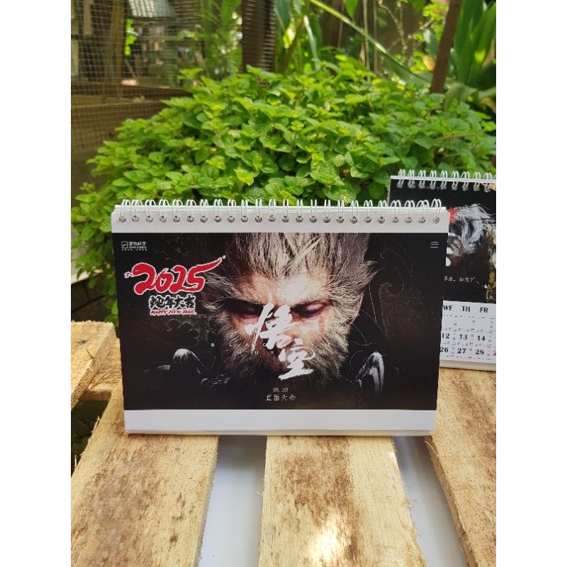 

kalender meja 2025 kalender duduk tahun 2025 edisi black myth wukong villain series