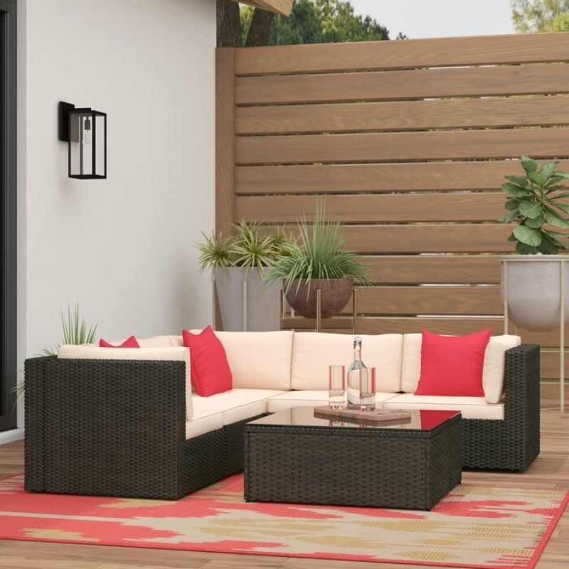 Sofa Tamu Rotan Sintetis Minimalis Sofa Outdoor Sofa Teras